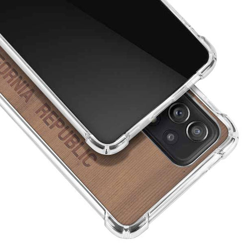 California Wood Flag Galaxy A52 5G Clear Case