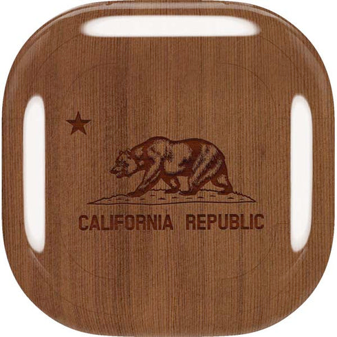 California Wood Flag Galaxy Buds Live Skin