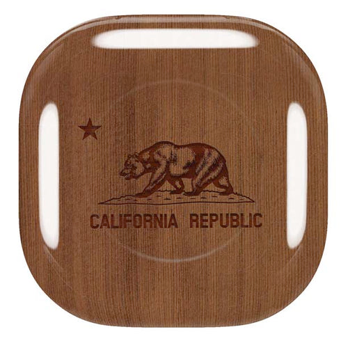 California Wood Flag Galaxy Buds Live Skin