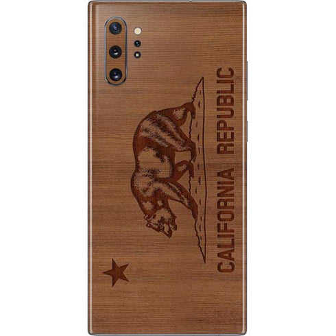 California Wood Flag Galaxy Note 10 Plus Skin