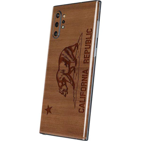 California Wood Flag Galaxy Note 10 Plus Skin