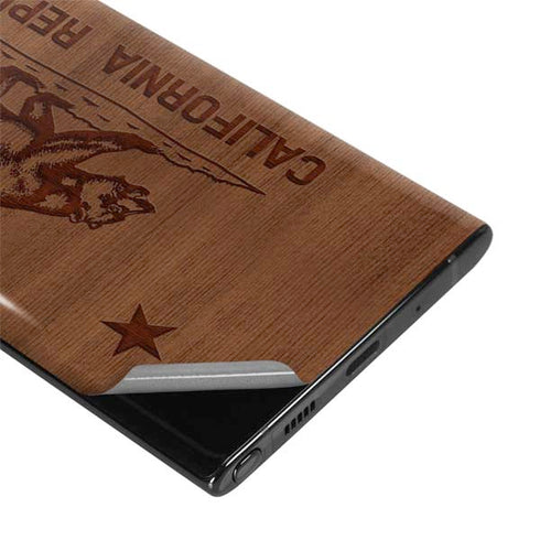 California Wood Flag Galaxy Note 10 Skin