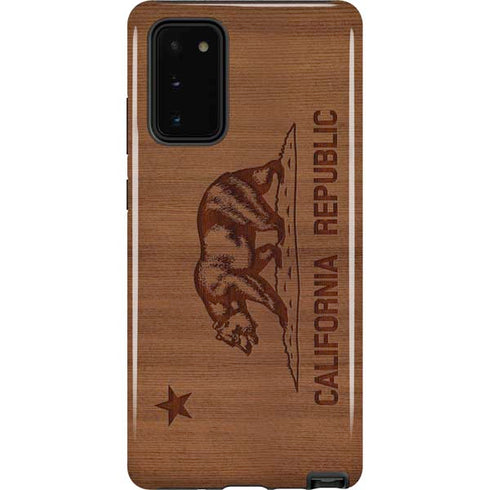 California Wood Flag Galaxy Note20 5G Pro Case
