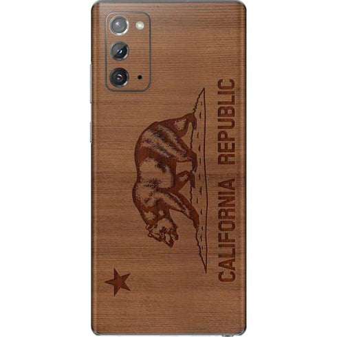 California Wood Flag Galaxy Note20 5G Skin