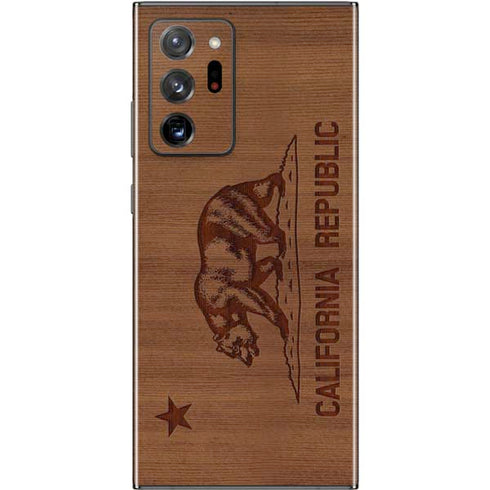 California Wood Flag Galaxy Note20 Ultra 5G Skin