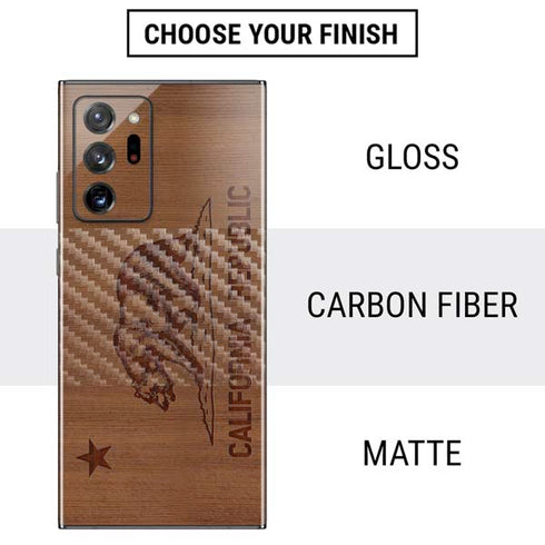 California Wood Flag Galaxy Note20 Ultra 5G Skin