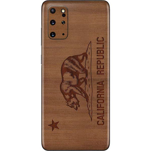 California Wood Flag Galaxy S20 Plus Skin