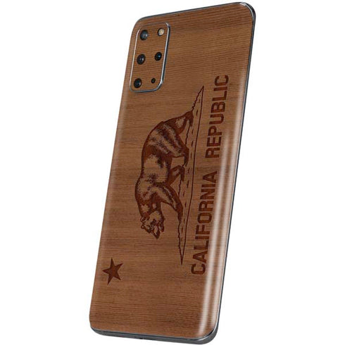 California Wood Flag Galaxy S20 Plus Skin