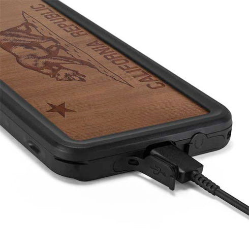 California Wood Flag Galaxy S20 Plus Waterproof Case