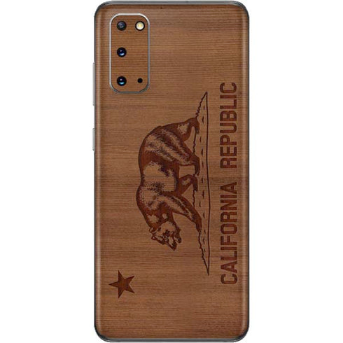 California Wood Flag Galaxy S20 Skin