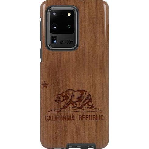 California Wood Flag Galaxy S20 Ultra 5G Pro Case