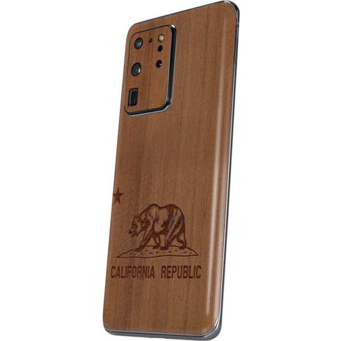 California Wood Flag Galaxy S20 Ultra 5G Skin