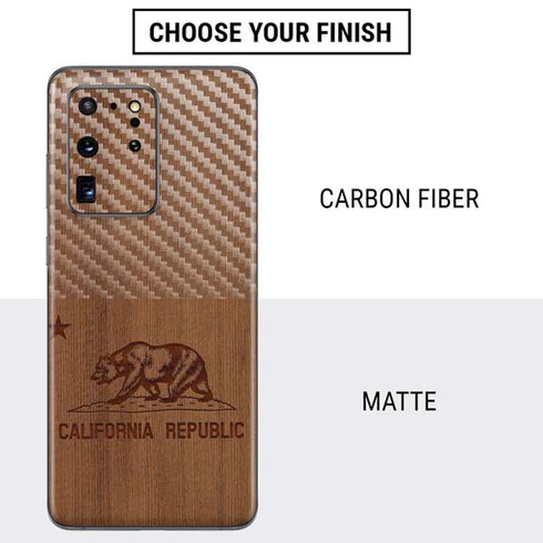 California Wood Flag Galaxy S20 Ultra 5G Skin