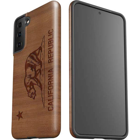 California Wood Flag Galaxy S21 Plus 5G Pro Case