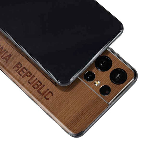 California Wood Flag Galaxy S21 Ultra 5G Skin