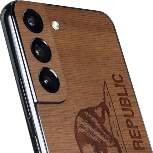 California Wood Flag Galaxy S22 Plus Skin
