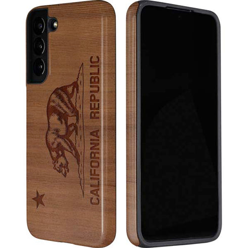 California Wood Flag Galaxy S22 Pro Case