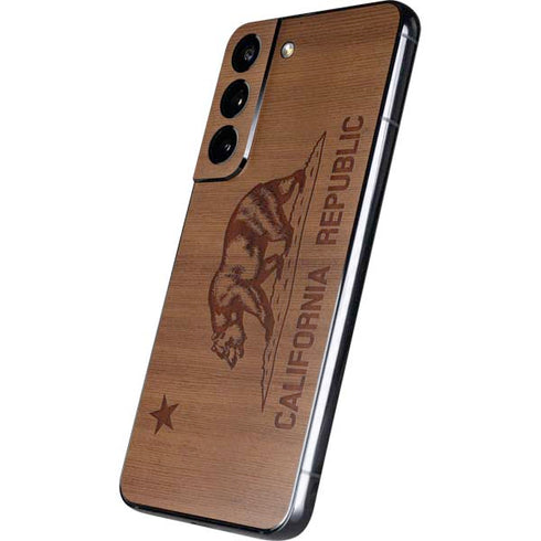 California Wood Flag Galaxy S22 Skin