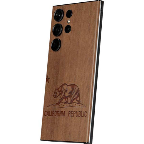 California Wood Flag Galaxy S23 Ultra Skin