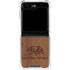 California Wood Flag Galaxy Z Flip5 5G Clear Case