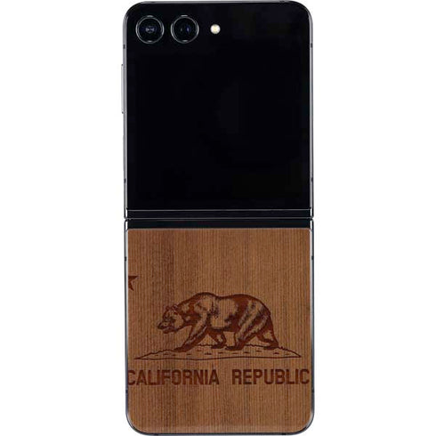 California Wood Flag Galaxy Z Flip5 5G Skin