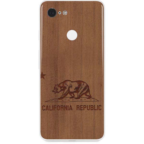 California Wood Flag Google Pixel 3 Skin