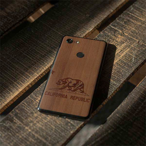 California Wood Flag Google Pixel 3 Skin