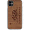 California Wood Flag iPhone 11 Clear Case