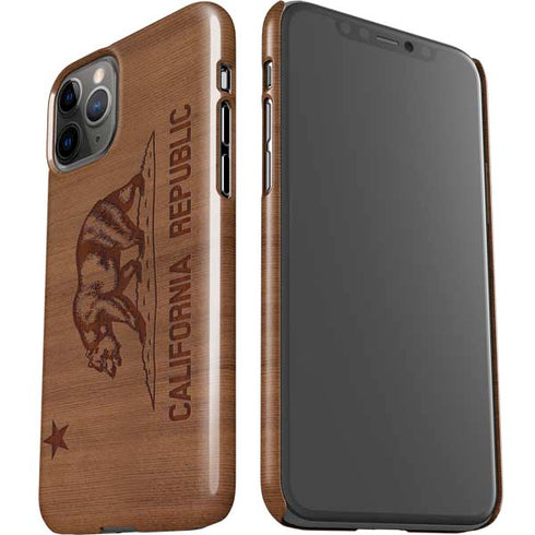 California Wood Flag iPhone 11 Pro Lite Case