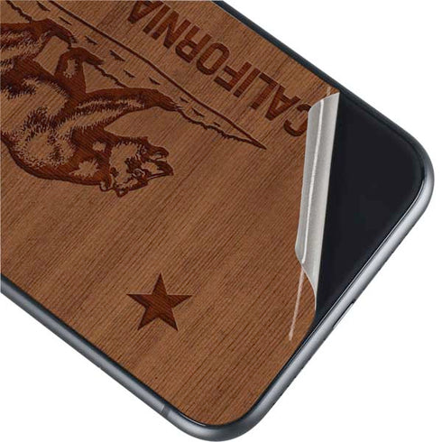 California Wood Flag iPhone 11 Skin