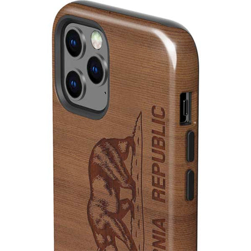 California Wood Flag iPhone 12 Pro Max Impact Case