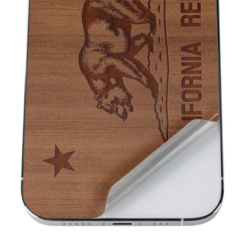 California Wood Flag iPhone 12 Pro Max Skin