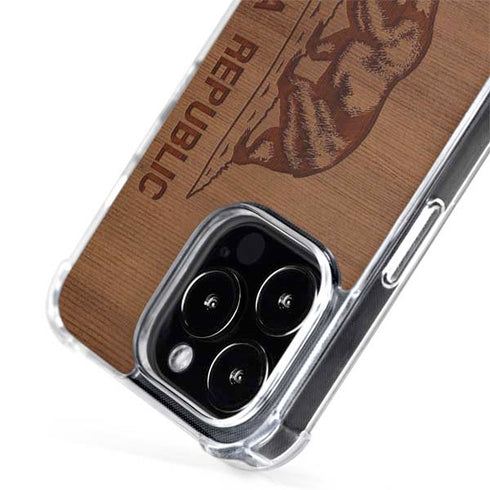 California Wood Flag iPhone 13 Pro Max MagSafe Case