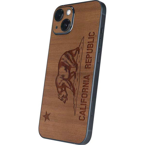 California Wood Flag iPhone 14 Skin