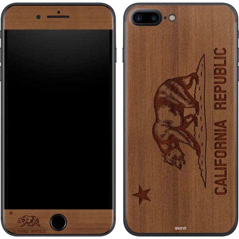 California Wood Flag iPhone 7 Plus Skin