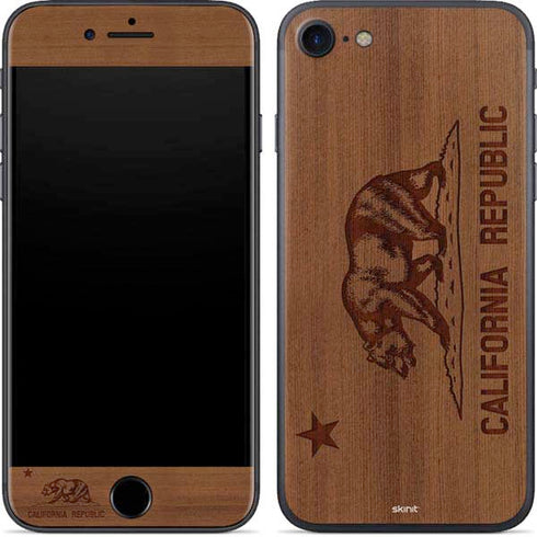 California Wood Flag iPhone 7 Skin