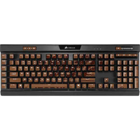 California Wood Flag K95 RGB PLATINUM Mechanical Gaming Keyboard Skin