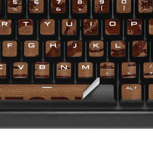 California Wood Flag K95 RGB PLATINUM Mechanical Gaming Keyboard Skin