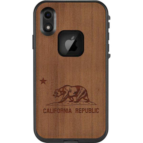 California Wood Flag LifeProof Fre iPhone Skin