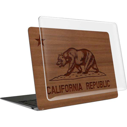 California Wood Flag MacBook Air 13in (2020) Case plus Skin