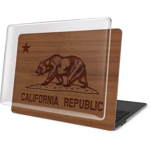California Wood Flag MacBook Pro 15in (2016-19) Case plus Skin