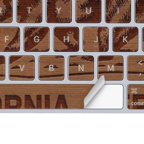 California Wood Flag Magic Keyboard Skin