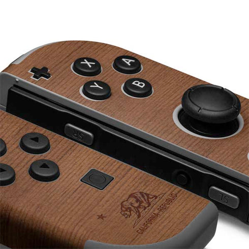 California Wood Flag Nintendo Joy-Con (L/R) Controller Skin