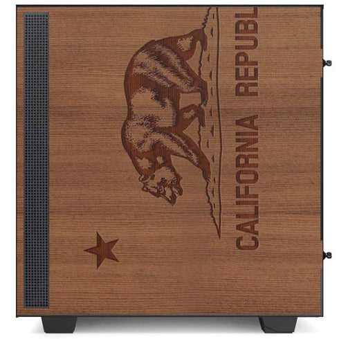 California Wood Flag NZXT H510 Compact ATX Mid-Tower Case Skin