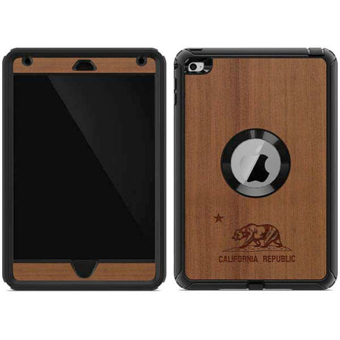 California Wood Flag Otterbox Defender iPad Skin