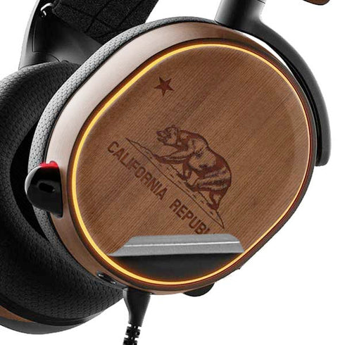 California Wood Flag SteelSeries Arctis 3 Skin