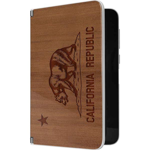 California Wood Flag Surface Duo Skin