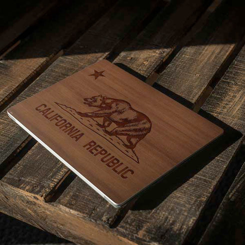 California Wood Flag Surface Laptop 3 13.5in Skin