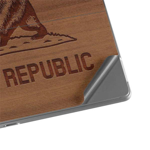 California Wood Flag Surface Pro 8 Skin