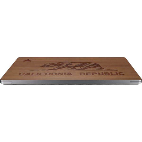 California Wood Flag Universal Laptop 12in (9.8 x 6.8in) Skin